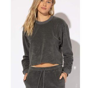 Suburban Riot - Gigi Terry Crop Sweatshirt